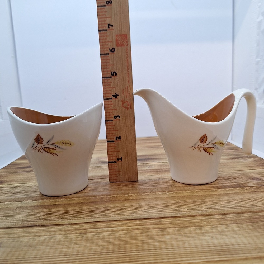 Taylor, Smith and Taylor "Autumn Harvest" 4 1/2 Inch Creamer Set - Picture 7 of 7